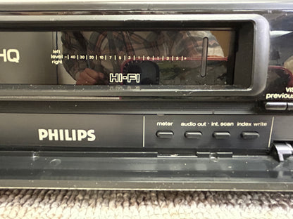 Philips VR6585 VHS HQ Hi-Fi Stereo Video Cassette Recorder * Fully Serviced * New Belts