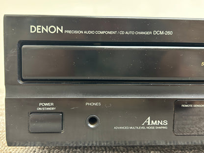 Denon DCM-260 CD Carousel * 5 Discs * Remote * Fully Serviced * New Belts