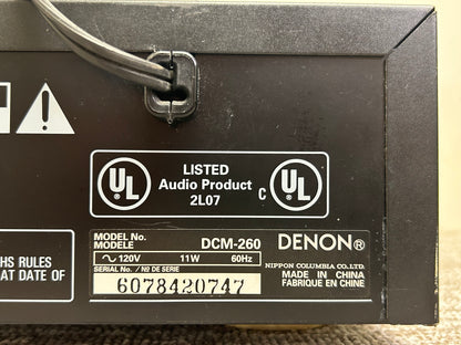 Denon DCM-260 CD Carousel * 5 Discs * Remote * Fully Serviced * New Belts