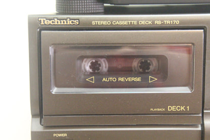 80's Blast !!! Complete Serviced Technics Stereo System !!! Amp, Cassette, CD, Turntable and Speakers ! Mint with Remote !!