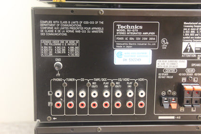 80's Blast !!! Complete Serviced Technics Stereo System !!! Amp, Cassette, CD, Turntable and Speakers ! Mint with Remote !!
