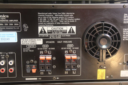 80's Blast !!! Complete Serviced Technics Stereo System !!! Amp, Cassette, CD, Turntable and Speakers ! Mint with Remote !!
