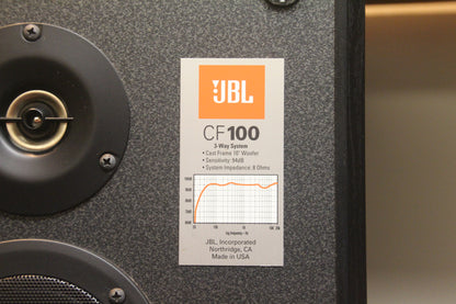 JBL CF-100 Speakers * 3Way Floor-Standing * Fully Serviced * Local or 3rd Party Pickup Only