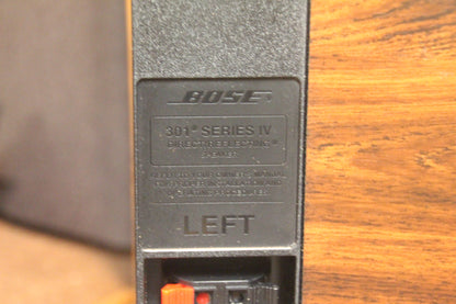 Bose 301 Series IV Bookshelf Speakers * Rare Rosewood Finish * Fully Serviced *