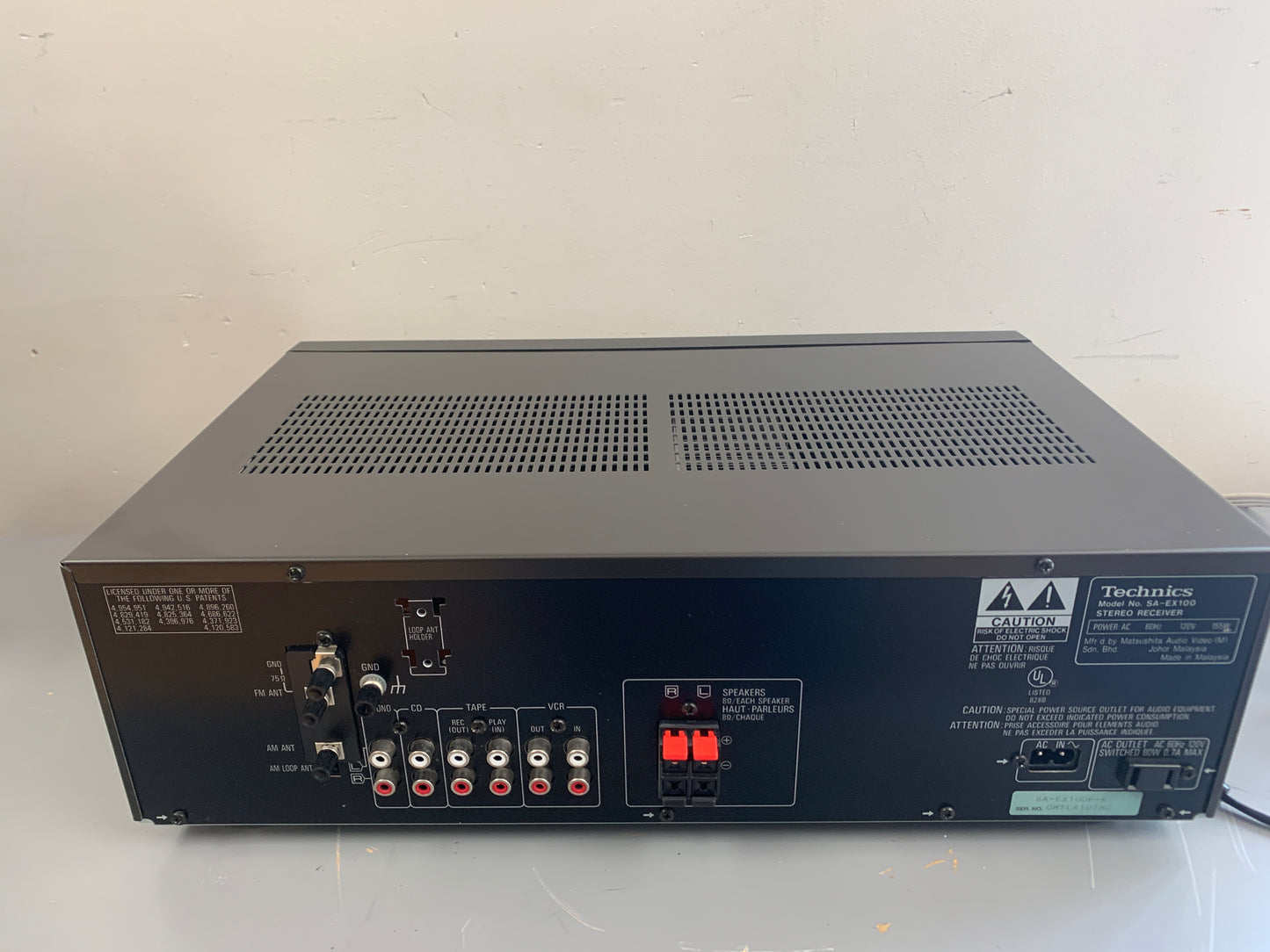 Technics SA-EX100 Stereo Receiver * 80W RMS * 1996