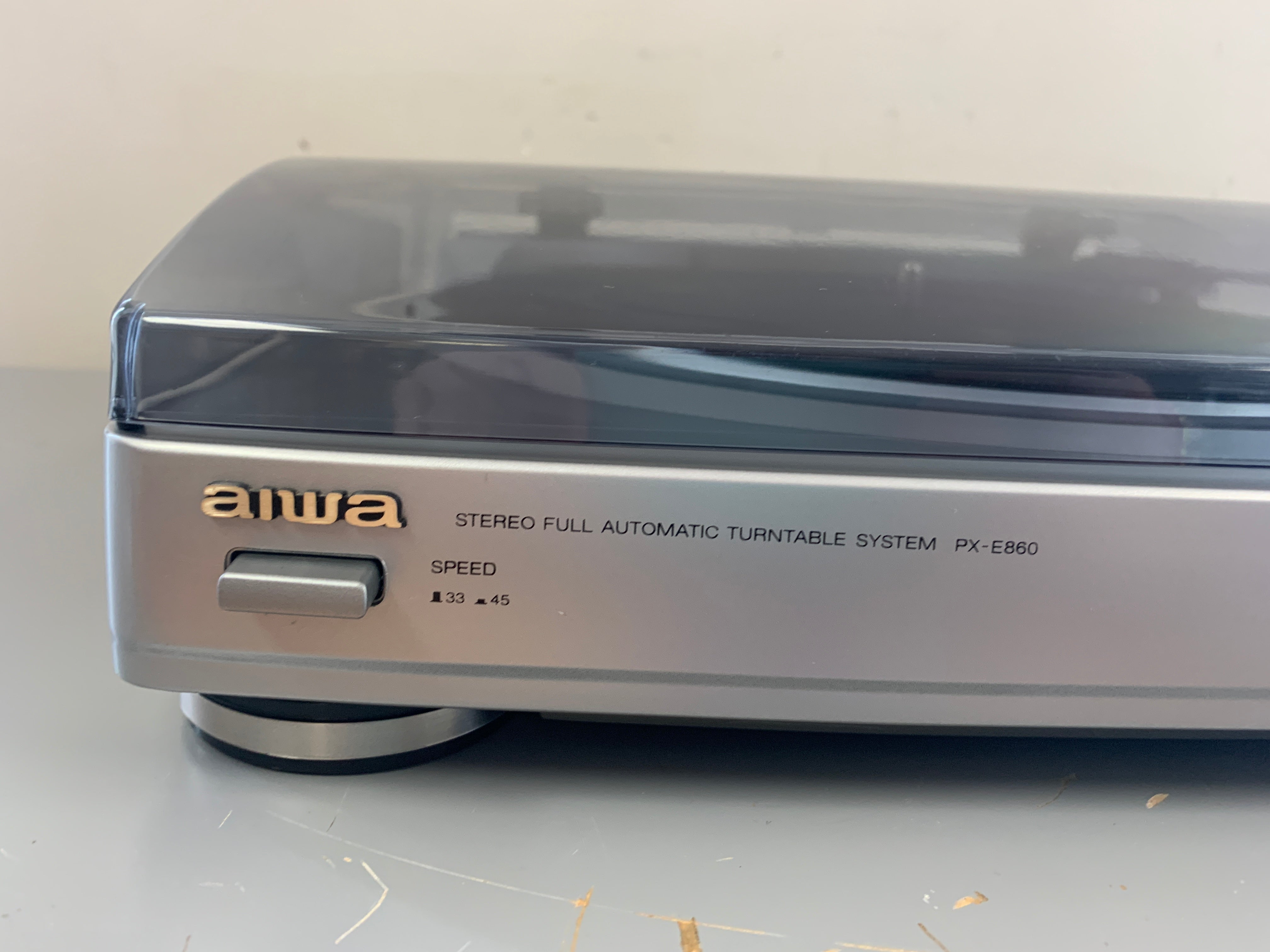 aiwa PX-E860 20枚レコード付き Aiwa PX-E860 Belt Drive Turntable – The Turntable Store