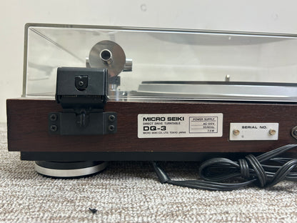 Micro Seiki DQ-3 Direct Drive Turntable * New AT3600L cartridge * Fully Serviced