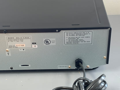 Sony TC-WE305 Double Cassette Deck * New Belts