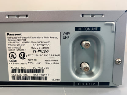 Panasonic PV-V4525S Video Cassette Recorder