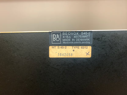 Bang & Olufsen * Beovox S45-2 Speakers