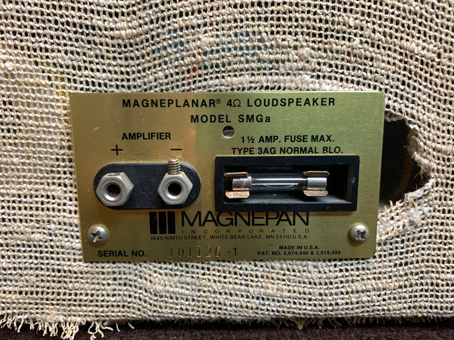 Magnepan * Magneplanar SMGa Speakers * Fully Restored