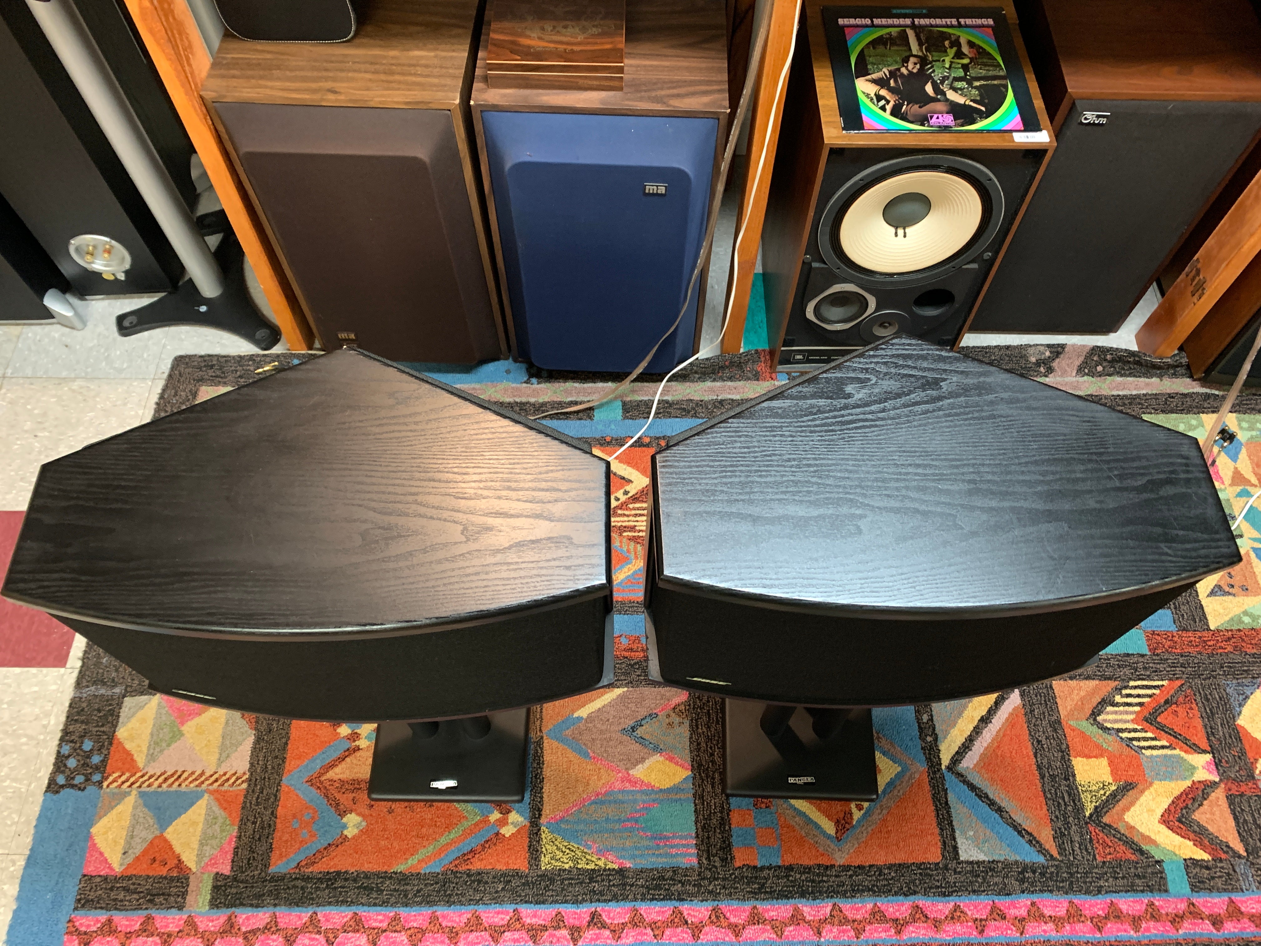 Bose 901 Series VI Black with Pangea Stands & Equalizer – The