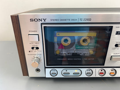 Sony TC-229SD Single Cassette Deck * Fully Serviced !