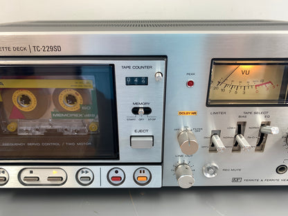 Sony TC-229SD Single Cassette Deck * Fully Serviced !