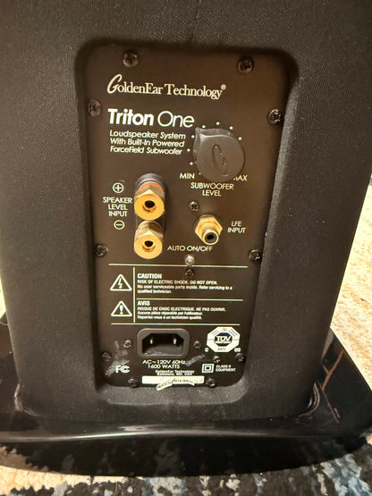 GoldenEar Triton One Speakers * Fully Serviced * No Store Shipping