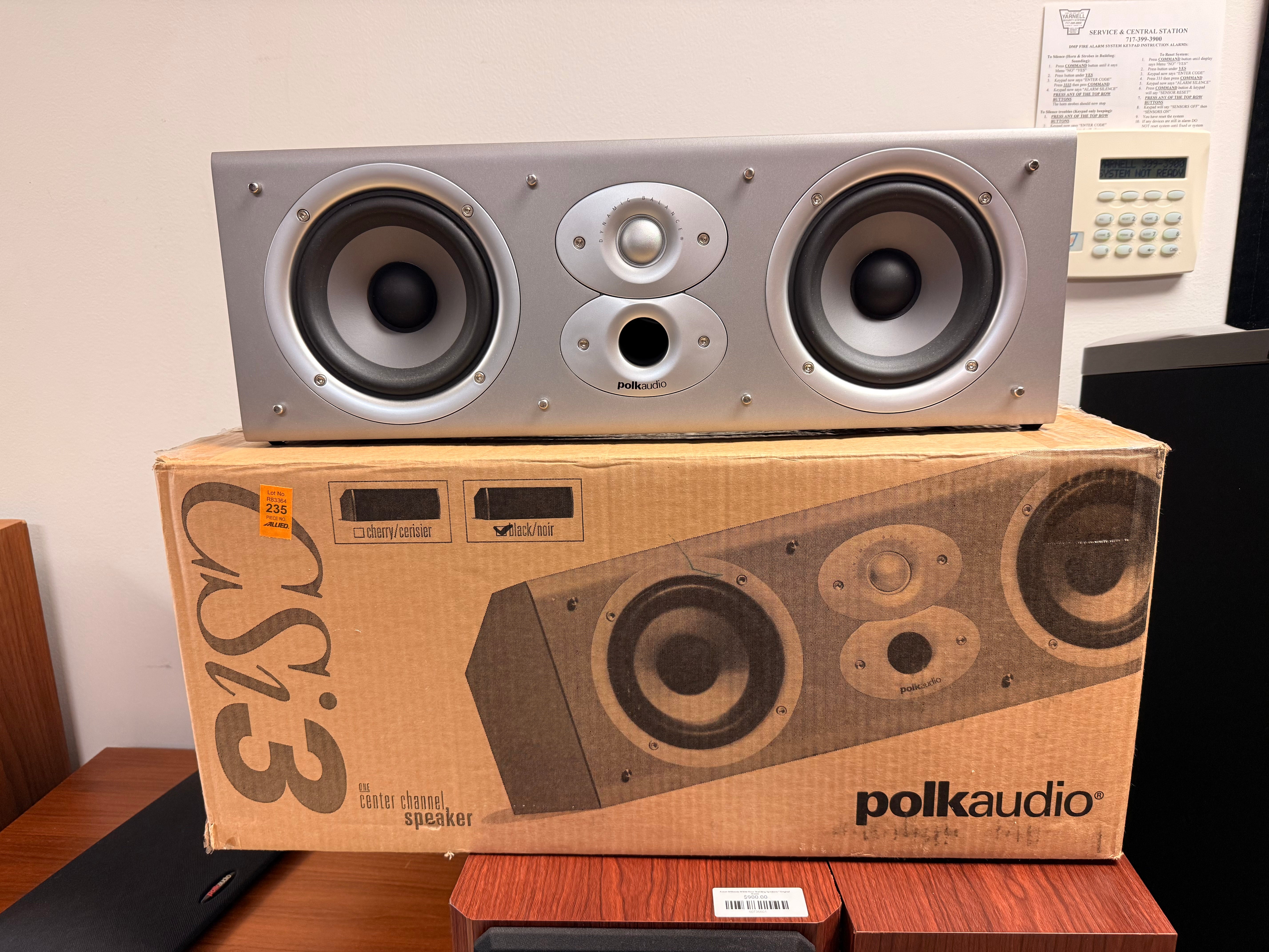 Polk Audio CSi3 Center Channel Speaker * Original box * Fully Serviced
