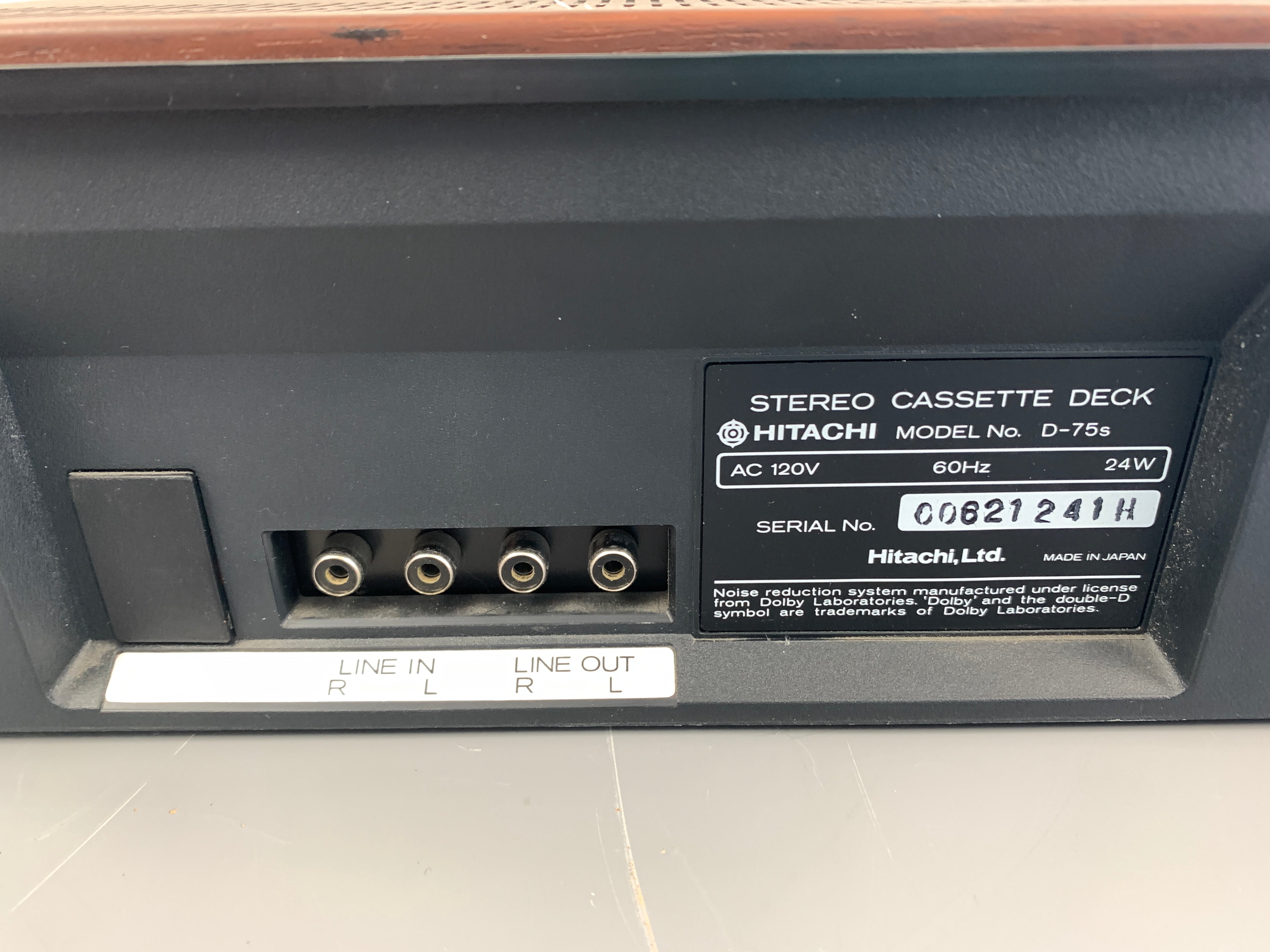 Hitachi D-75S Single Cassette Deck * Fully Serviced !!!! – The