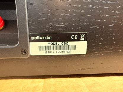Polk Audio CSi3 Center Channel Speaker * Original box * Fully Serviced