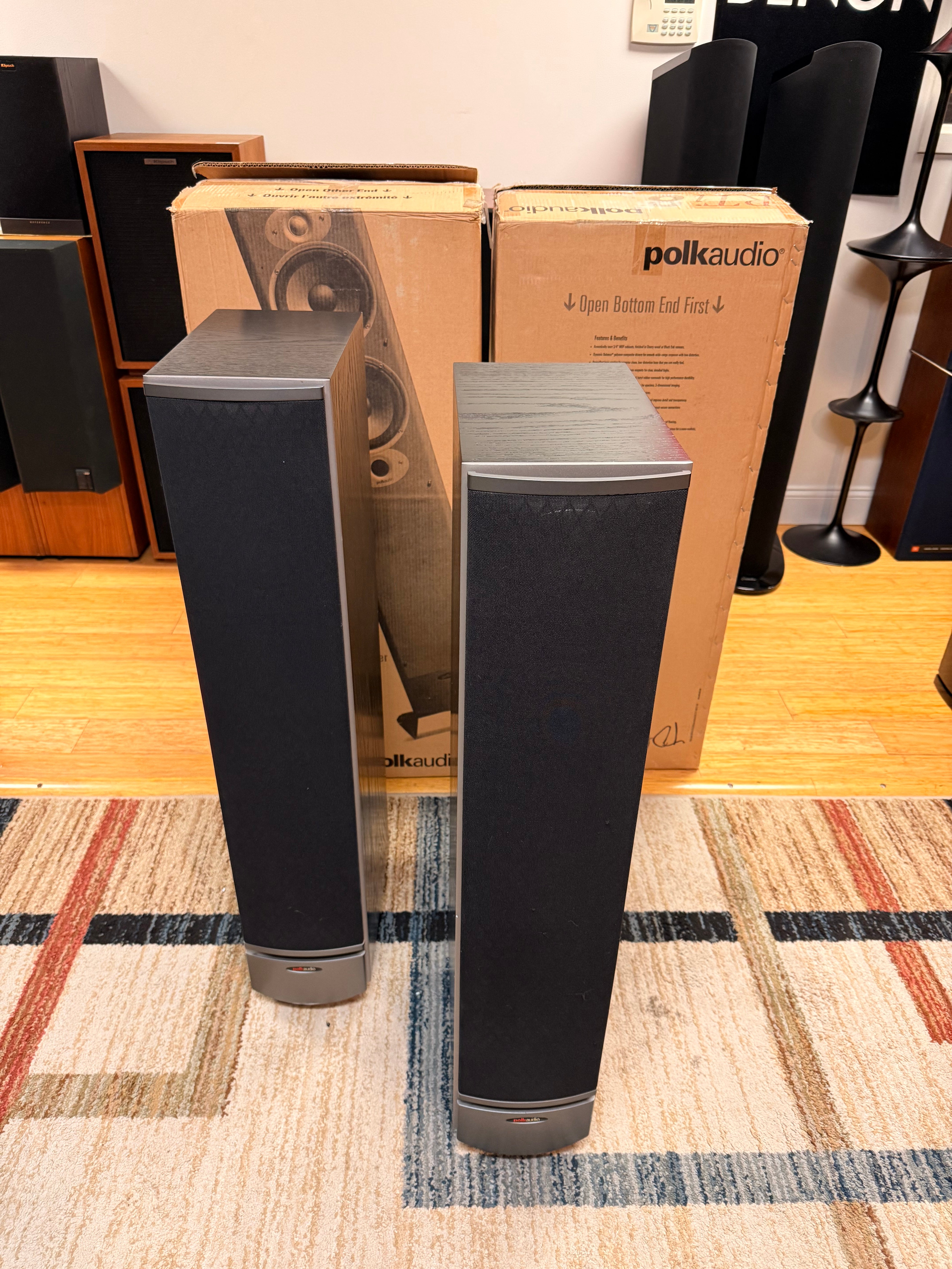 Polk Audio RTi8 Floor Standing Speakers * Original Box * Fully Serviced