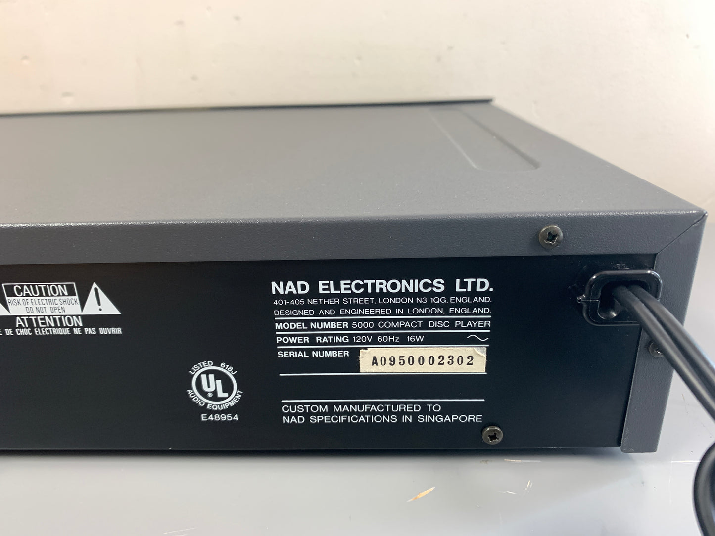 NAD 5000 Monitor Series Single CD Player