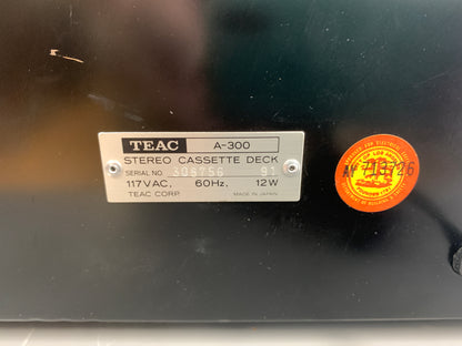 Teac A300 Single Cassette Deck * Fully Serviced !