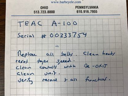 Teac A100 Stereo Cassette Deck