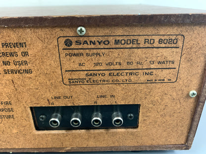 Sanyo RD-8020 Eight Track Player and Recorder * Right VU Meter is not working