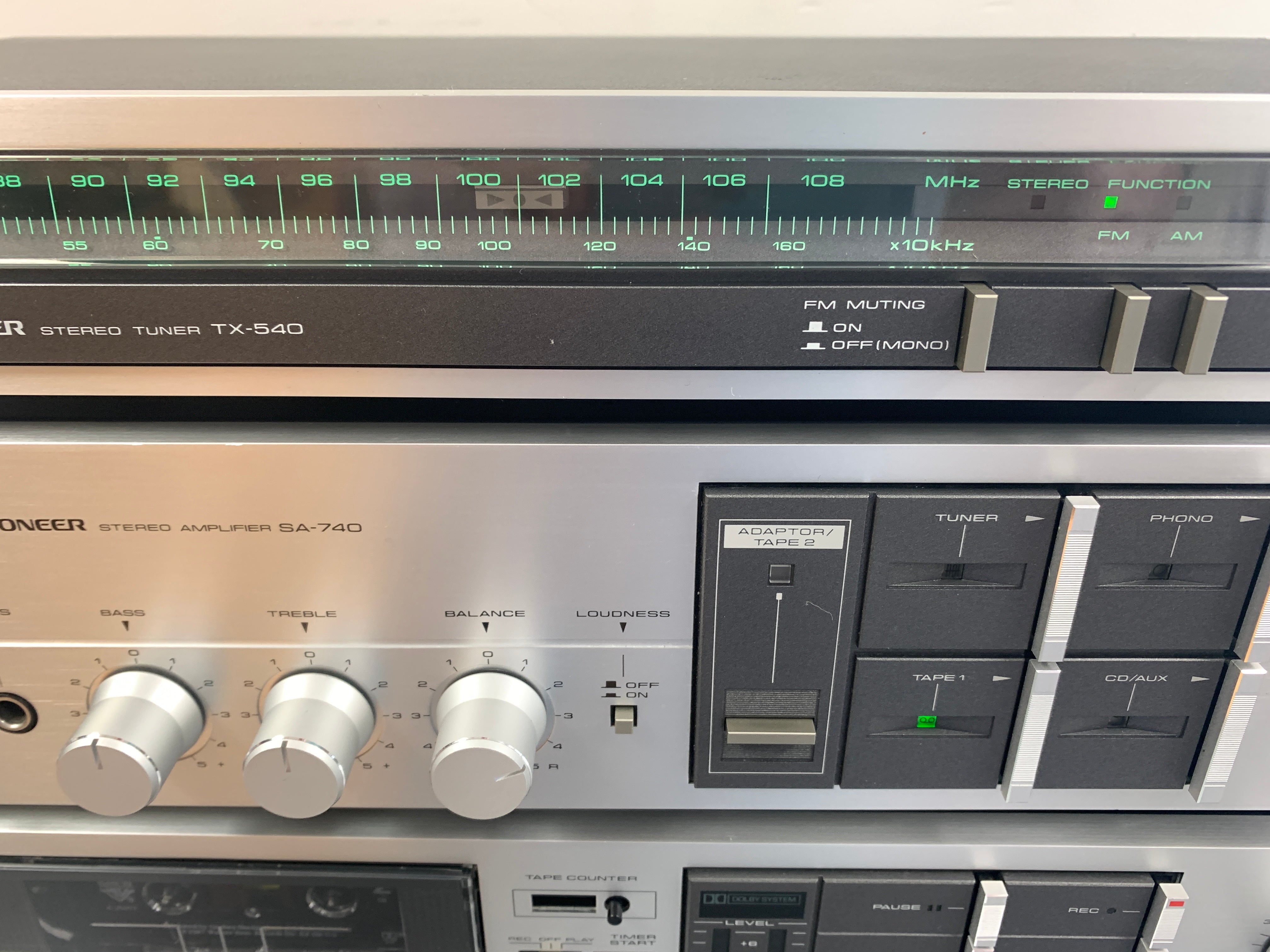 Pioneer Set * SA-740 Integrated Amplifier * TX-540 Tuner * CT-540