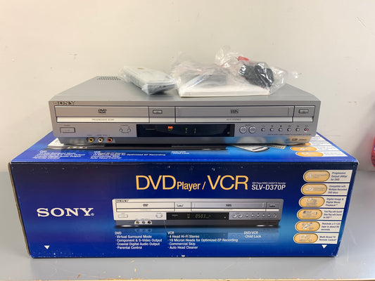 Sony SLV-D370P DVD/VHS Combo * New Open Box * Remote * Manual * Cables