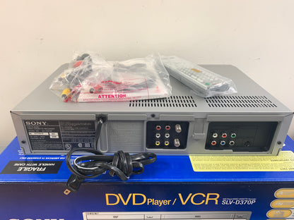 Sony SLV-D370P DVD/VHS Combo * New Open Box * Remote * Manual * Cables