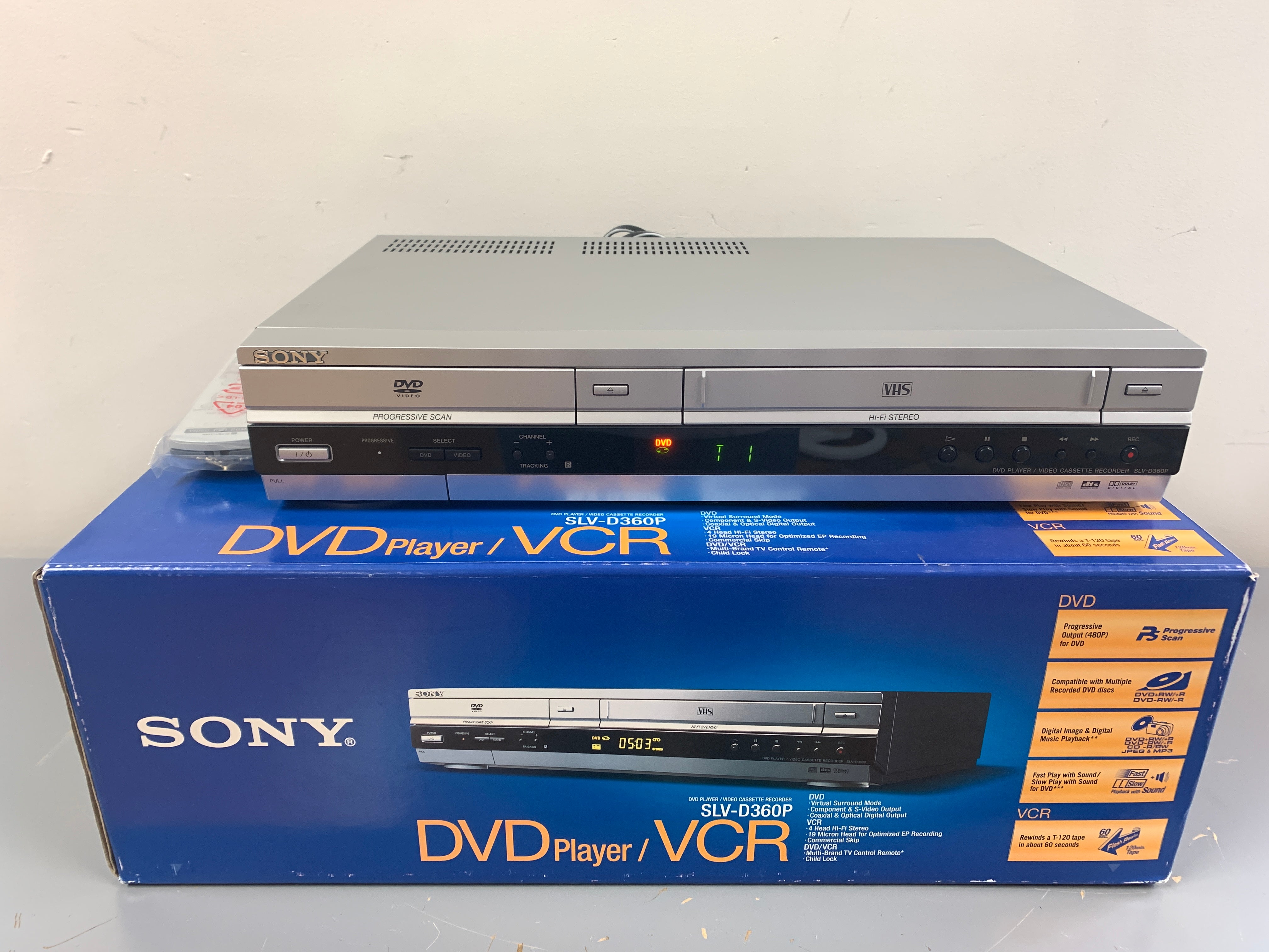 Sony SLV-D360P DVD/VHS Combo * Remote * Box – The Turntable