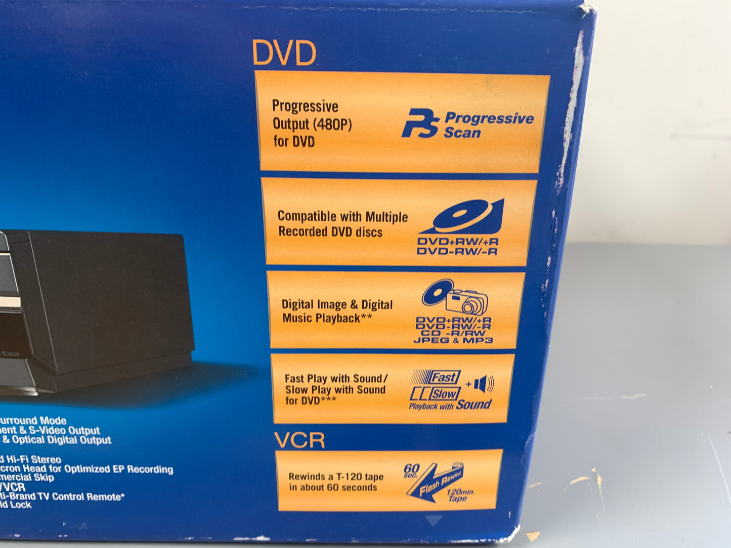 Sony SLV-D360P DVD/VHS Combo * Remote * Box