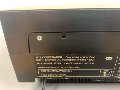 RCS SGT-200 Selecta Vision Video Disc Player