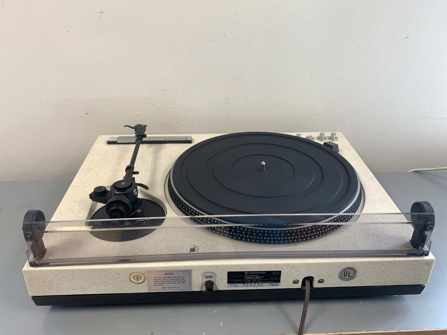 Kenwood KD-500 Turntable * AR Acoustic Research Tonearm * Shure M44 Cartridge * NEW Signal Cable * No Dust Cover