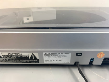 Sony PS-LX500 Direct Drive Turntable * Linear Tracking * NEW AT81CP Cartridge