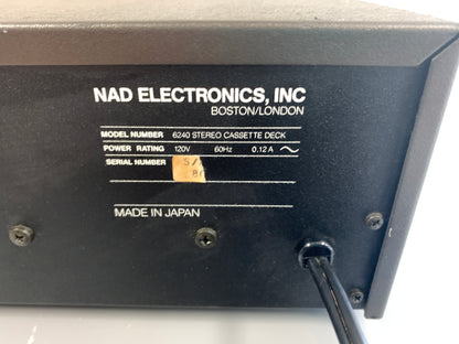 NAD Stereo Cassette Deck 6240