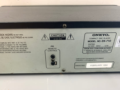 Onkyo DX-710 Single CD Player