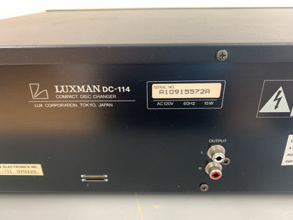 Luxman DC-114 CD Player * 6 Disc Magazine * Single Slot Player