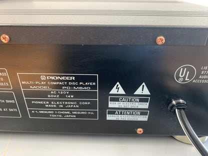 Pioneer PD-M640 Sic Disc Magazine CD Player * Remote Control
