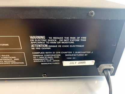 Yamaha CDC-585 Natural Sound Compact Disc Changer With Remote