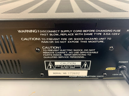 Parasound HCA-500 High Current Stereo Power Amplifier * 50W RMS * 1991