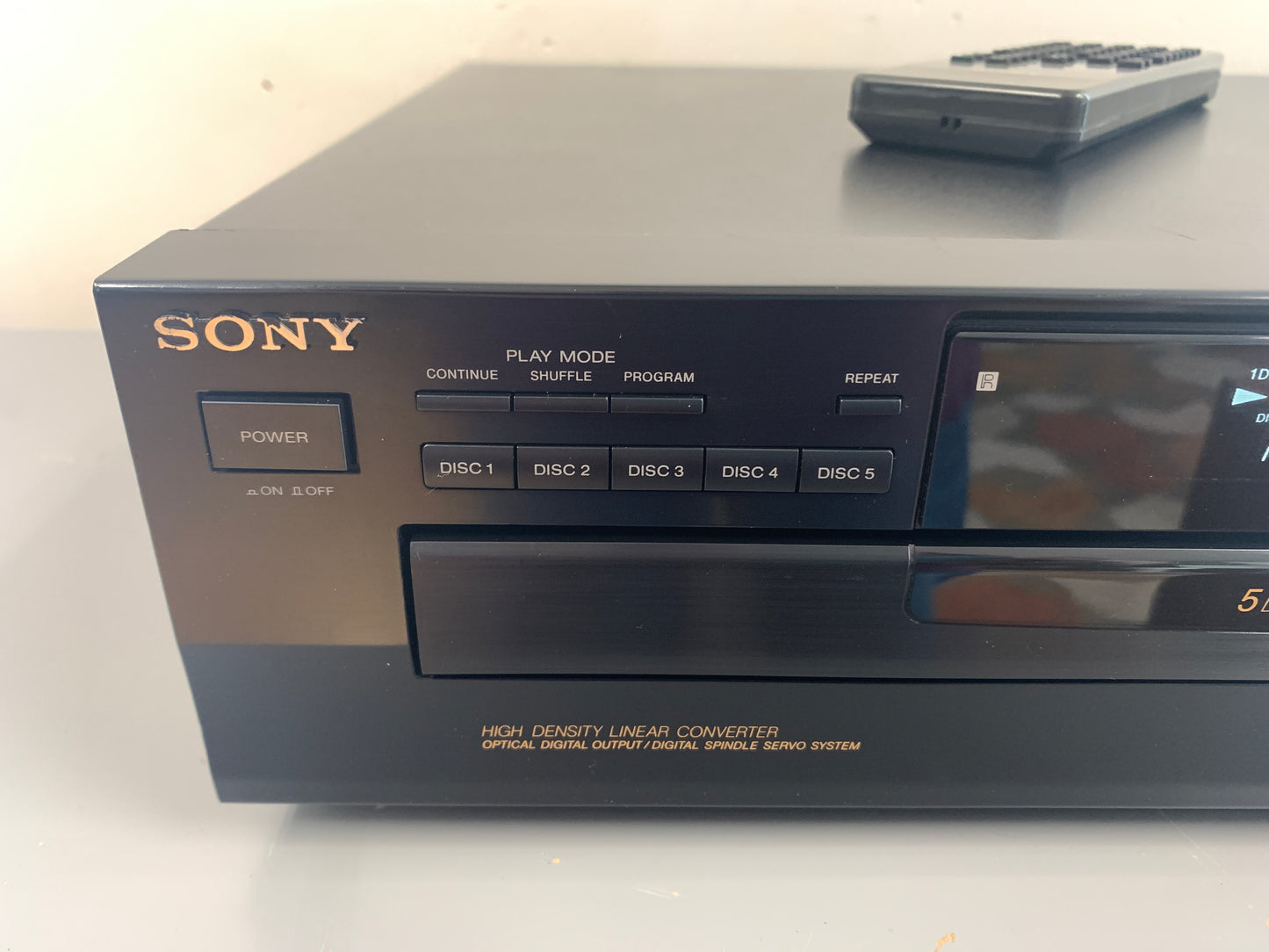 Sony CDP-C445 CD Carousel * 5 Discs * Remote Control