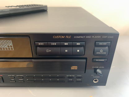 Sony CDP-C445 CD Carousel * 5 Discs * Remote Control