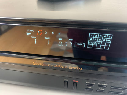 Sony CDP-C445 CD Carousel * 5 Discs * Remote Control