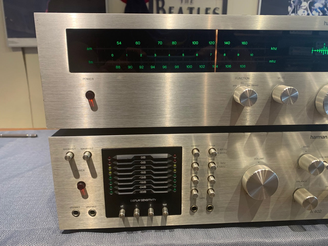 Harman Kardon T402 Tuner & A402 Integrated Amplifier * 40W RMS * 1976