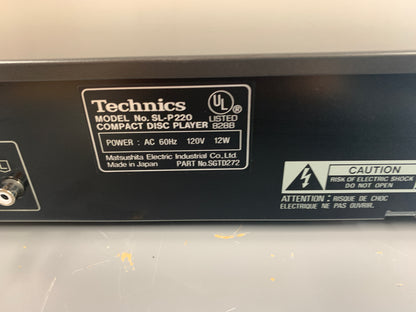 Technics SL-P220 Single Compact Disc Player