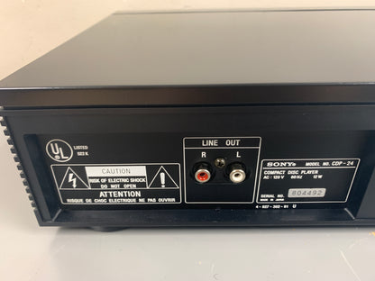 Sony CDP-24 Single Compact Disc Player