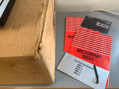 Bang & Olufsen Beogram 1800 Turntable with MMC4 Cartridge * Box * Manual