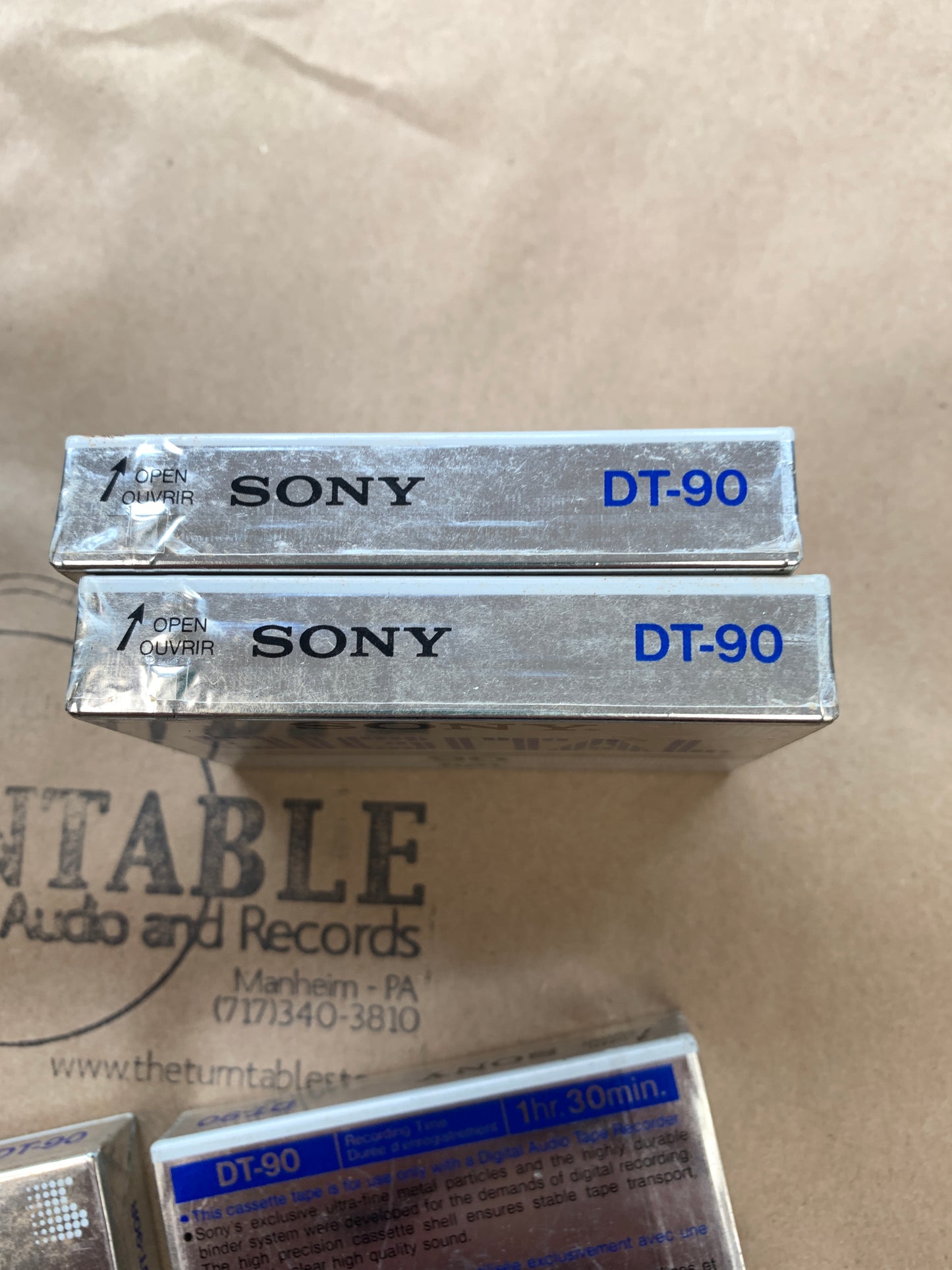Sony Digital DT90 DAT Blank Tapes Sealed The Turntable Store
