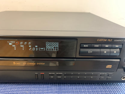Sony CDP-C445 CD Carousel 5 Discs